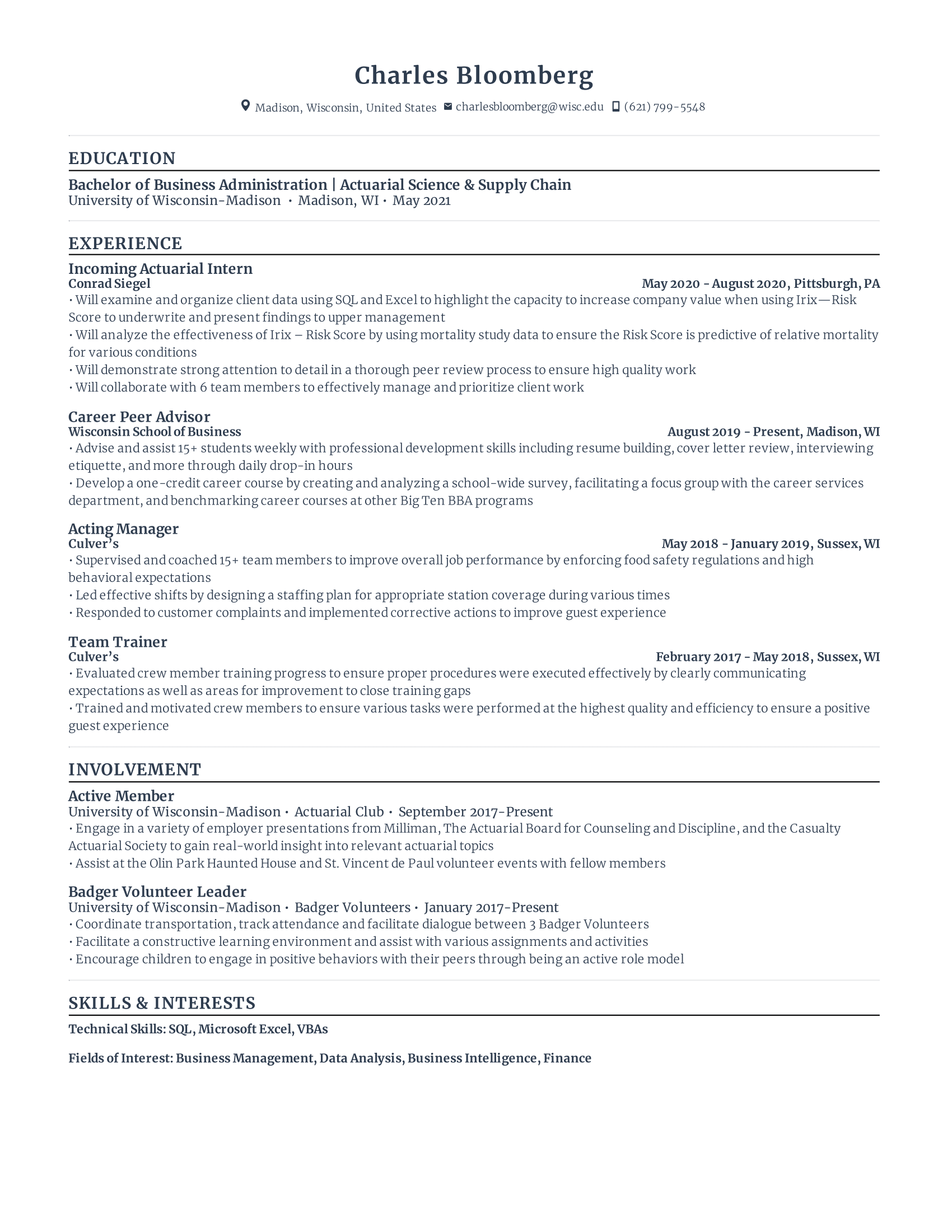 Resume for Entry Level Jobs